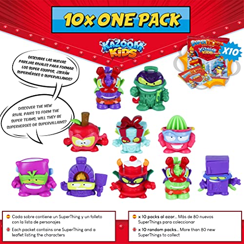SuperThings Kazoom Kids – Training Tower y Pack Sorpresa 16 Sets | Contiene Training Tower, 10 Sobres One Pack, 4 Kazoom Sliders y 2 Kazoom Kids | Juguetes y Regalos para Niños Cumpleaños