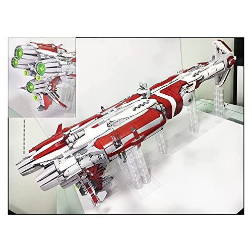 Technic Interstellar nave espacial, modelo de cruz Sci-Fi Republic, 8338 piezas de montaje de sujeción, pieza coleccionable, compatible con Lego Technic Static