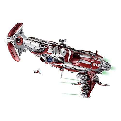 Technic Interstellar nave espacial, modelo de cruz Sci-Fi Republic, 8338 piezas de montaje de sujeción, pieza coleccionable, compatible con Lego Technic Static