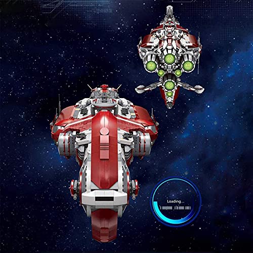 Technic Interstellar nave espacial, modelo de cruz Sci-Fi Republic, piezas de montaje de sujeción, pieza coleccionable, compatible con Lego Technic（8338 piezas） Static,126 * 40 * 49