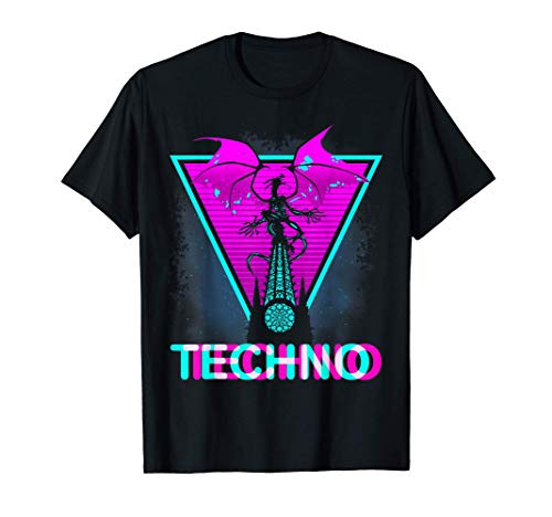 Techno Dragon sobre la catedral Camiseta
