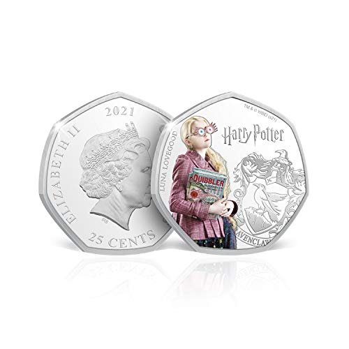 The Koin Club Harry Potter Gifts - Moneda coleccionable en forma de 50 p - Luna Lovegood