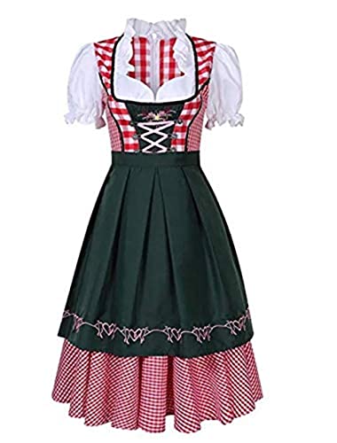 thematys Dirndl Oktoberfest Vestido Tradicional - Conjunto de Trajes para Damas Carnaval y Oktoberfest - 4 tamaños Diferentes (S, Style 3)