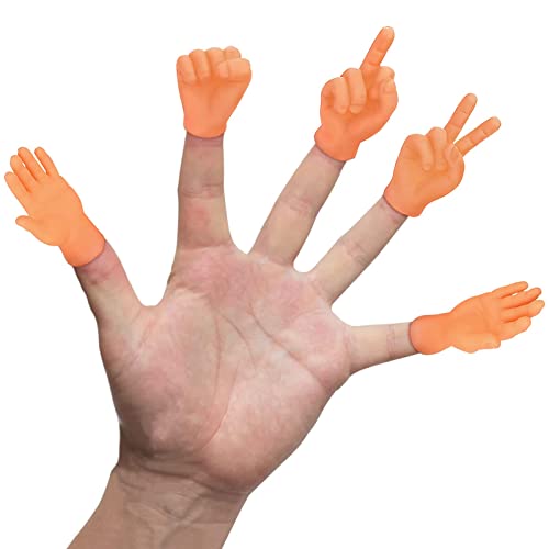 Tiny Hands Manos Diminutas Marionetas Mini Manos Dedos Manos Pequeñas para Fiestas Bromas Juego Piedra-Papel-Tijera(5 Pieces)