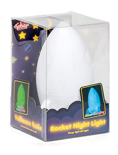 Tobar 28353 Rocket Night Light, Blanco