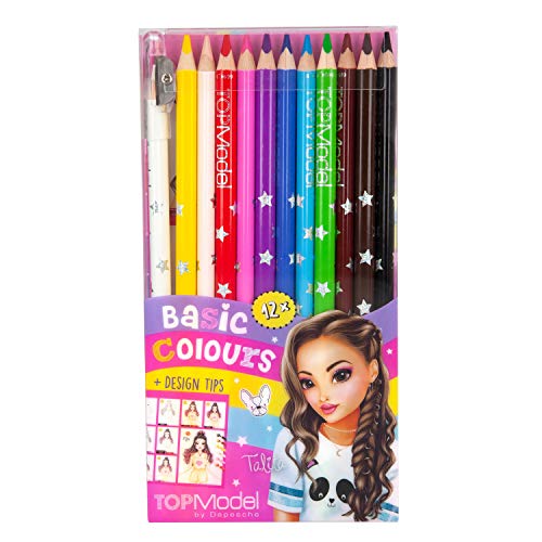 Top Model 006694 - Estuche con 12 lápices de colores
