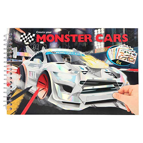 Top Model Cuaderno Colorear Monster Cars (0010631), Multicolor (DEPESCHE 1)
