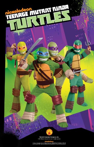 Tortugas Ninja - Disfraz de Donatello, para niños, talla L (Rubie's 886756-L)