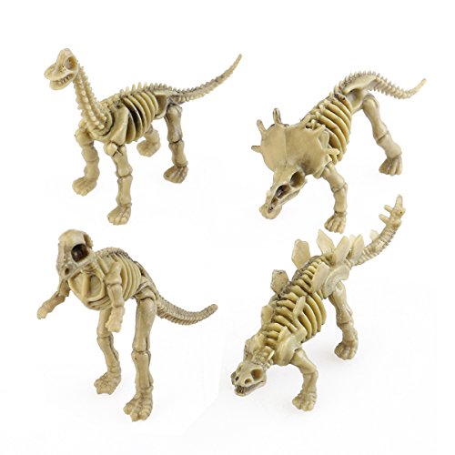 TOYMYTOY Juego de 12 figuras de esqueleto de dinosaurio para niños (estilo aleatorio)