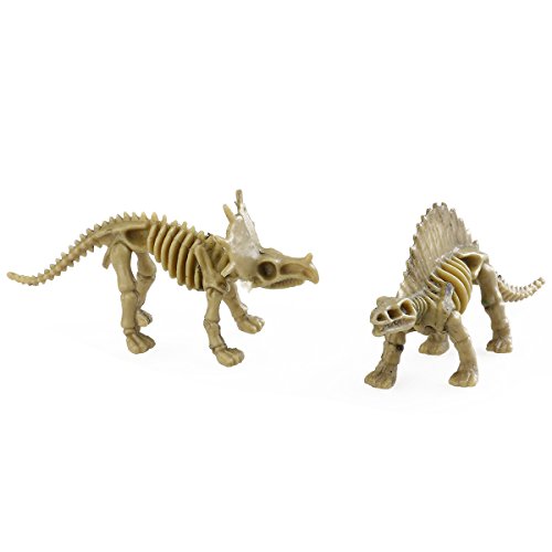TOYMYTOY Juego de 12 figuras de esqueleto de dinosaurio para niños (estilo aleatorio)