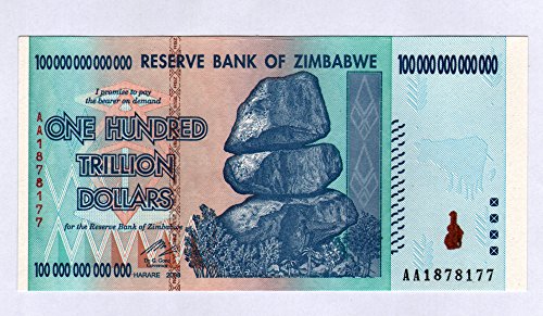 Trillion Dollar Pair Zimbabwe - 50 Trillion & 100 Trillion Dollar Notes by Shipodin by Shipodin
