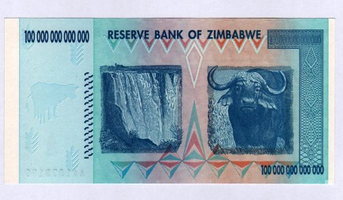 Trillion Dollar Pair Zimbabwe - 50 Trillion & 100 Trillion Dollar Notes by Shipodin by Shipodin