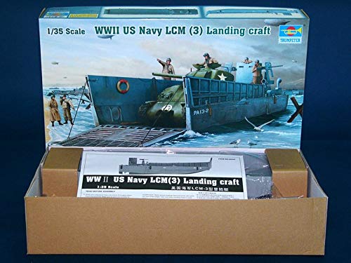 Trumpeter 00347 WWII U.S. Navy LCM (3) Landing Craft - Lancha de desembarco Militar en Miniatura (Escala 1:35)