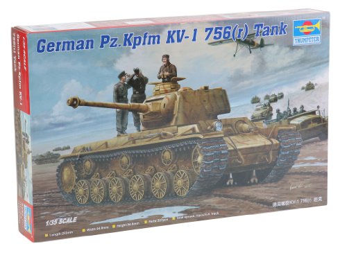 Trumpeter 366 - Alemán Panzerkampfwagen KV-1 756 (r) del Tanque [Importado de Alemania]
