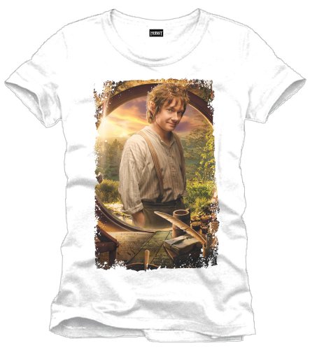 Tshirt homme - The Hobbit - Bilbo - Legend Icon - XL, Blanc