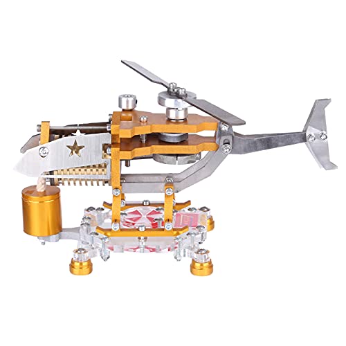TWY Modelo de Motor Stirling, helicóptero de Transporte de Juguete, Motor devorador de Llamas, vacío con pistón de Cilindro de latón para niños, Juguetes educativos
