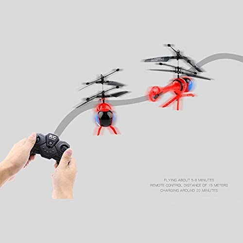 UIOUKL Juguete RC Drone 2,4 GHz RC helicóptero con giroscopio para Principiantes avión de Juguete, Vuelo Interior, Regalos de cumpleaños para Adultos y niños