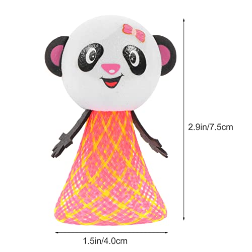 UKCOCO 2 Unids Saltando El Lanzador de Primavera Juguetes Juguetes Panda Oso Animal Bouncy Fiesta Favores Novedad Juguete para Cumpleaños Golosina Bolsas Premios Niños Broma