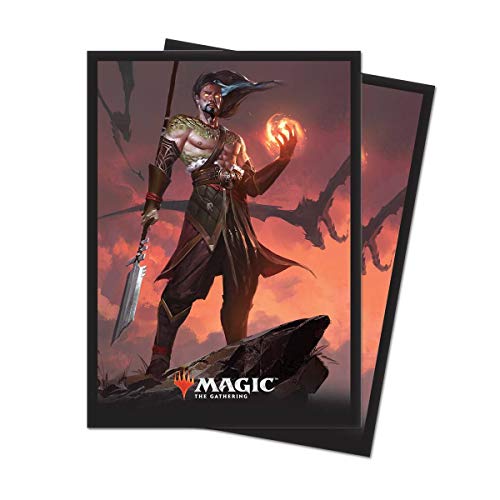 Ultra Pro Magic: The Gathering Core Set 2019 "V4 Sarkhan, Fireblood Deck Protector Sleeves (80 Count)