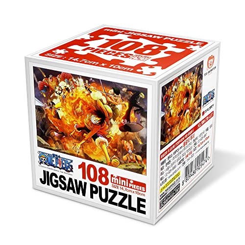 Una pieza Animación Jigsaw Puzzle 108P Mini Cubo (voluntad de hierro)