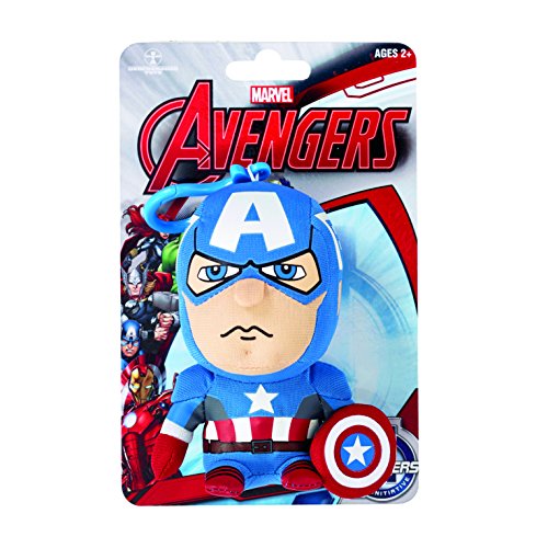Underground Toys Juguetes subterránea AVG 01830 - Marvel Mini Felpa con el Sonido y remolques Capitán América, 10 cm
