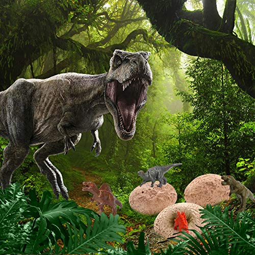 VATOS Huevos de Dinosaurio de Kit de Excavación Paquete de 12, Descubre 12 Dinosaurios Diferentes, Fiesta de Pascua de Juguete Stem Juguetes Educativos para Niños de 6-9 Años Regalo de Niños Niñas