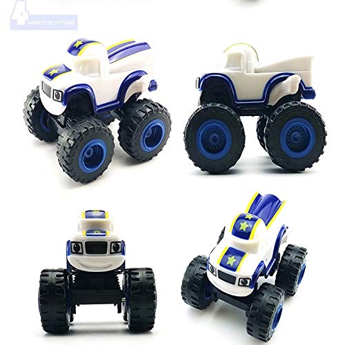 VI AI Blaze y los Monster Machines - Juego de camiones de juguete, ideal como regalo para niños (6 piezas)