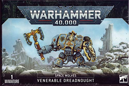 Warhammer Space Wolves Venerable Dreadnought, Bjorn The Fell-Handed, Murderfang Marines 53-12