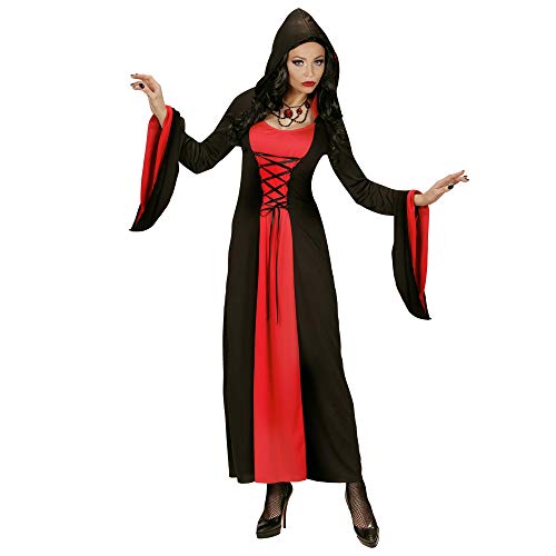 WIDMANN Disfraz Adulto Lady Gothic, Vestido con Capucha