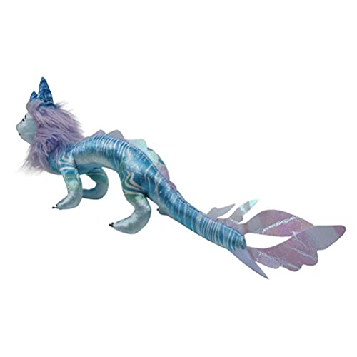 WIIBST Dragón y Tuk Tuk, el último dragón de peluche de dragón azul, juguetes de peluche para niños y niñas, juguete de peluche pequeño raya, apto para todas las edades (Sisu)