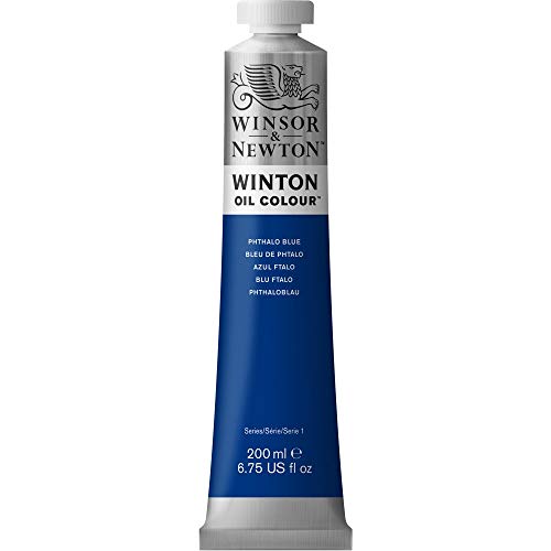 Winsor & Newton Winton - Tubo de Pintura al Óleo, 200 ML, Azul (Azul Ftalo)