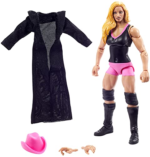 WWE Élite Figura de acción Trish Stratus, muñeca articulada de juguete con accesorios para niños +6 años (Mattel GVB87)