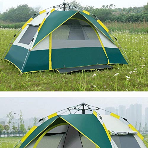 XBETA Tienda de acampada familiar de 3 a 4 personas en el exterior Domo 100% impermeable 2500 mm, diseño europeo, fácil ensamblaje, cobertura duradera de tela completa - Micro Mosquito