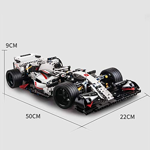 XIAN Bloques de construcción Fórmula 1 F1 Coche de carreras, 1235 piezas 1:8 bloques de construcción de coches deportivos juguete de construcción compatible con Lego Technic