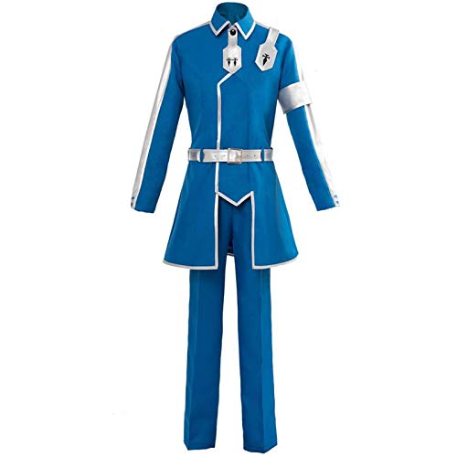 YLJXXY Sword Art Online Eugeo Cosplay Disfraz Uniforme Azul de Combate Atuendo para Halloween, Mascarada para Hombre Mujeres,XXL