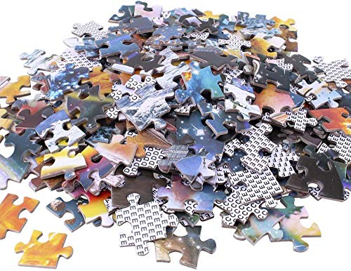 zhangshifa Jigsaw Puzzles Toys,Lobos Bosque Invernal Rompecabezas De Madera DIY,Puzzle De Juegos para Niños Y Adultos para 1000 Piezas(75 * 50cm)