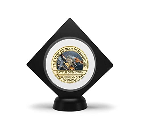 ZKPNV Monedas Conmemorativas Battle of Midway Monedas De Desafío Chapadas En Oro En Soporte Recuerdo del Ejército De EE. UU. Monedas Militares Regalos para Veteranos