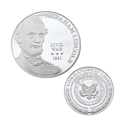 ZKPNV Monedas Conmemorativas El Presidente Estadounidense Abraham Lincoln Moneda Conmemorativa De La Guerra Civil De 1861