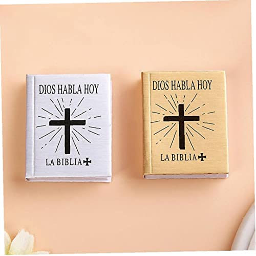 Zonster Mini Llavero De Biblia En Inglés Llavero Miniatura Colgante De Bolso