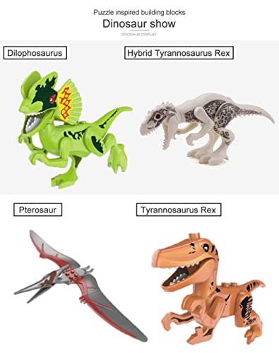 ZXING 12 x Dinos Fit Jurassic World Lego dinosaurio Tyrannosaurus TRex Park Raptor juguete SR