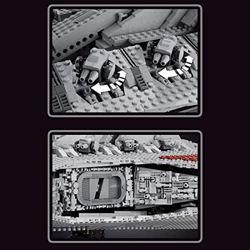 21005 Juego De Construcción De Crucero De Ataque De La República Clase Venator, Nave Espacial Moc Grande Compatible con Lego Star Wars USC (6685 Piezas) A