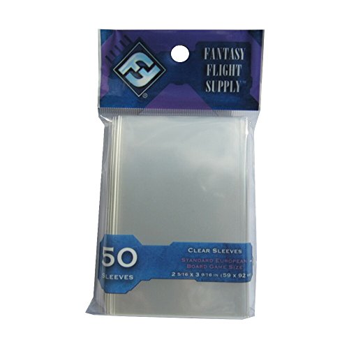 500 Fantasy Flight Games Standard European Board Game Size Sleeves - 10 Packs + Box - Euro EU - FFS04 59 x 92