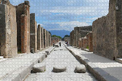 500 piezas-Pompeya Nápoles Italia Rompecabezas para adultos Regalo de viaje de madera Recuerdo