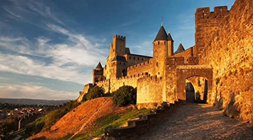 Arquitectura Del Castillo De Carcassonne Rompecabezas De Madera 300 Pcs Juguete De Descompresión Juegos De Interior Obtenga Una Sensación De Logro Pinturas Decorativas