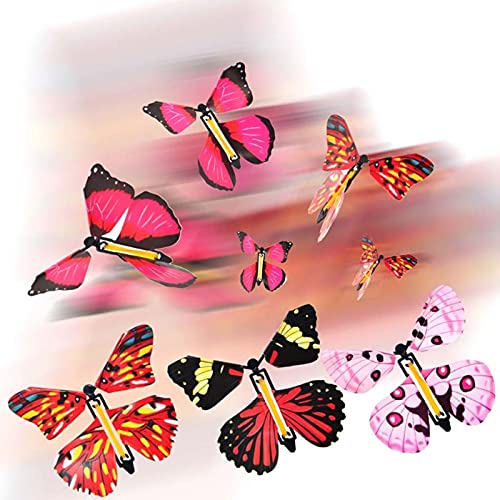 Audasi 20 Piezas Mariposa Voladora mágicas Plastico Juego De Flying Butterfly Para Cumpleaños Aniversario Regalo Sorpresa