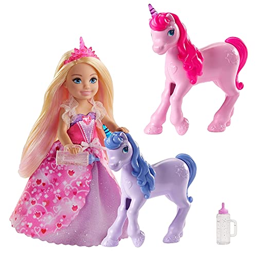 Barbie Dreamtopia Chelsea con unicornios (Mattel GJK17)