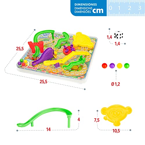 ColorBaby 49353 - CB Games-Juego Serpientes y escaleras 3D