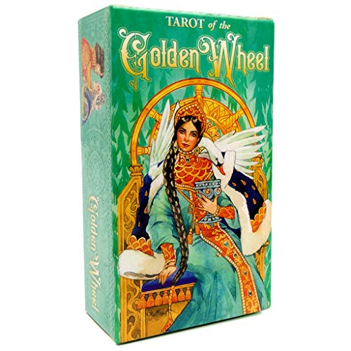 Cxnwuggfvsc Tarot Of the Golden Wheel 78 Cards Deck Tarot Board Game Family Party Oracle