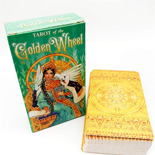 Cxnwuggfvsc Tarot Of the Golden Wheel 78 Cards Deck Tarot Board Game Family Party Oracle