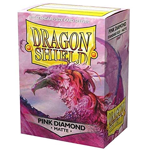 DragonShield 100 unidades tamaño estándar mate cubierta protector mangas – diamante rosa mate